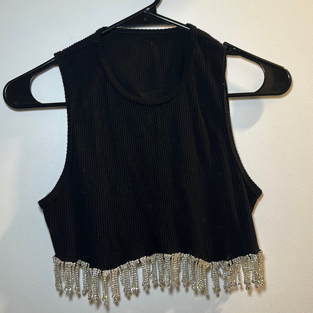 Black crop top